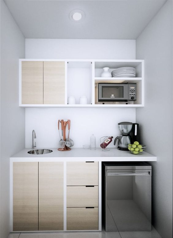 cocina corporativa ch cocineta corporativa en un espacio reducido color blanco